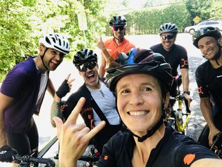 Genevieve Jeanson enjoys gravel riding with her husband Paul Hillier and friends