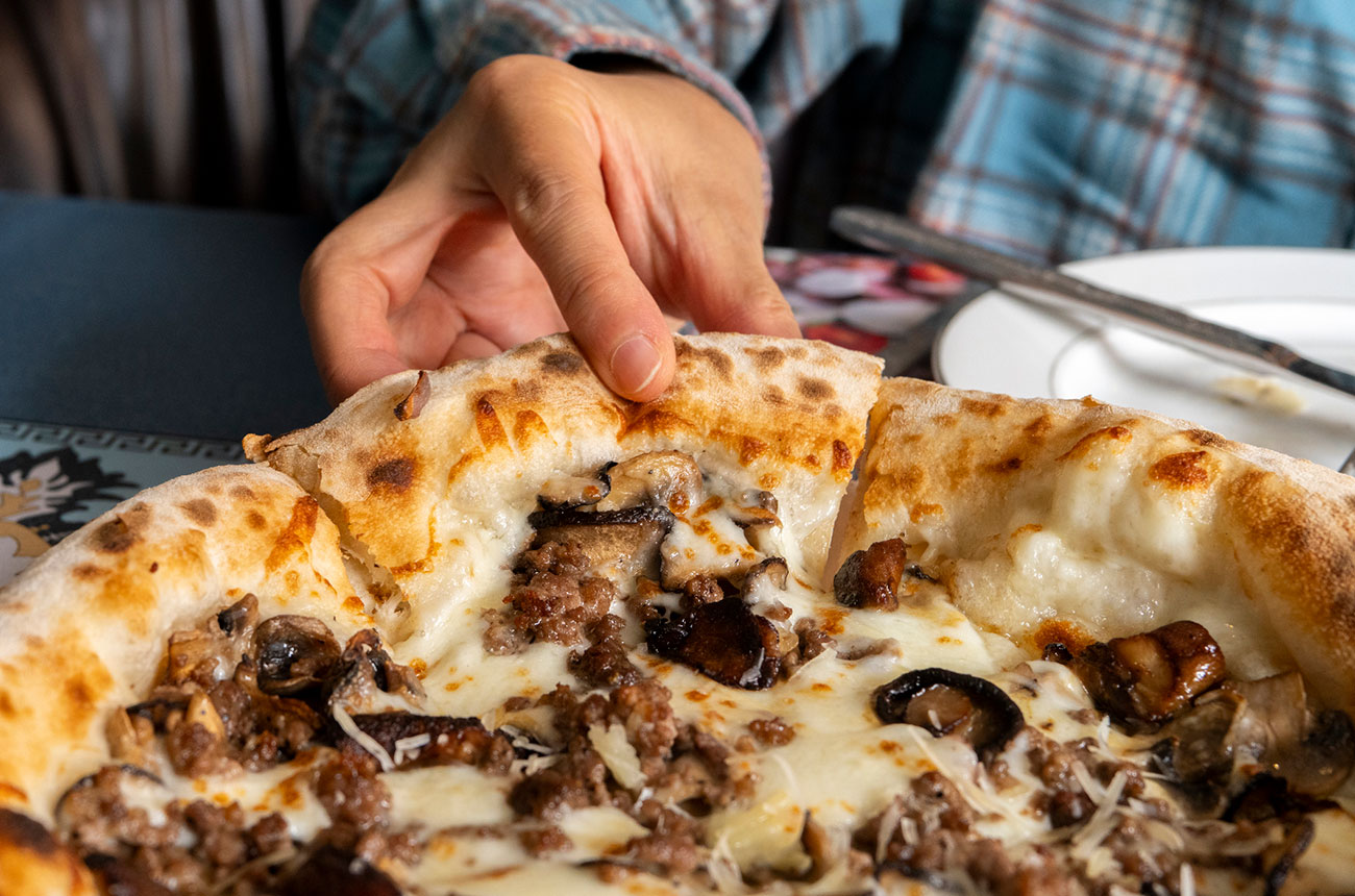 mushroom pizza