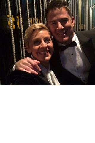 Ellen DeGeneres and Channing Tatum