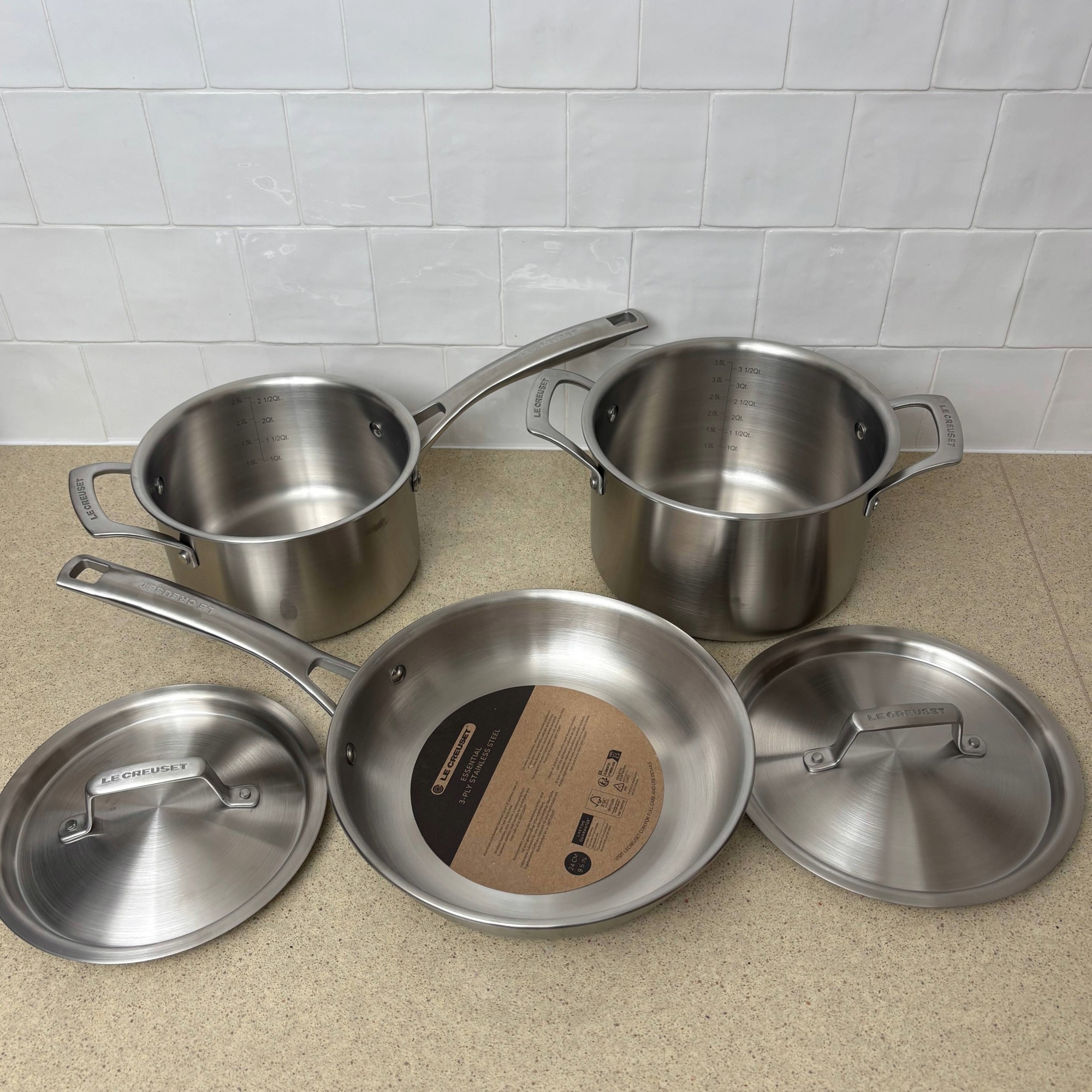 Testing Le Creuset's Stainless Steel Pan set review