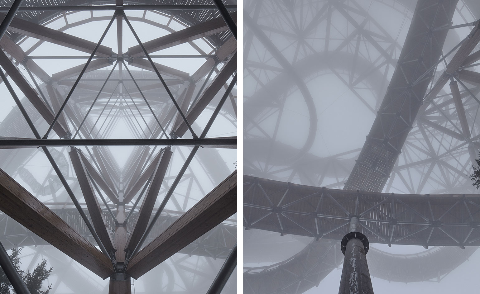 View of the structure from underneath