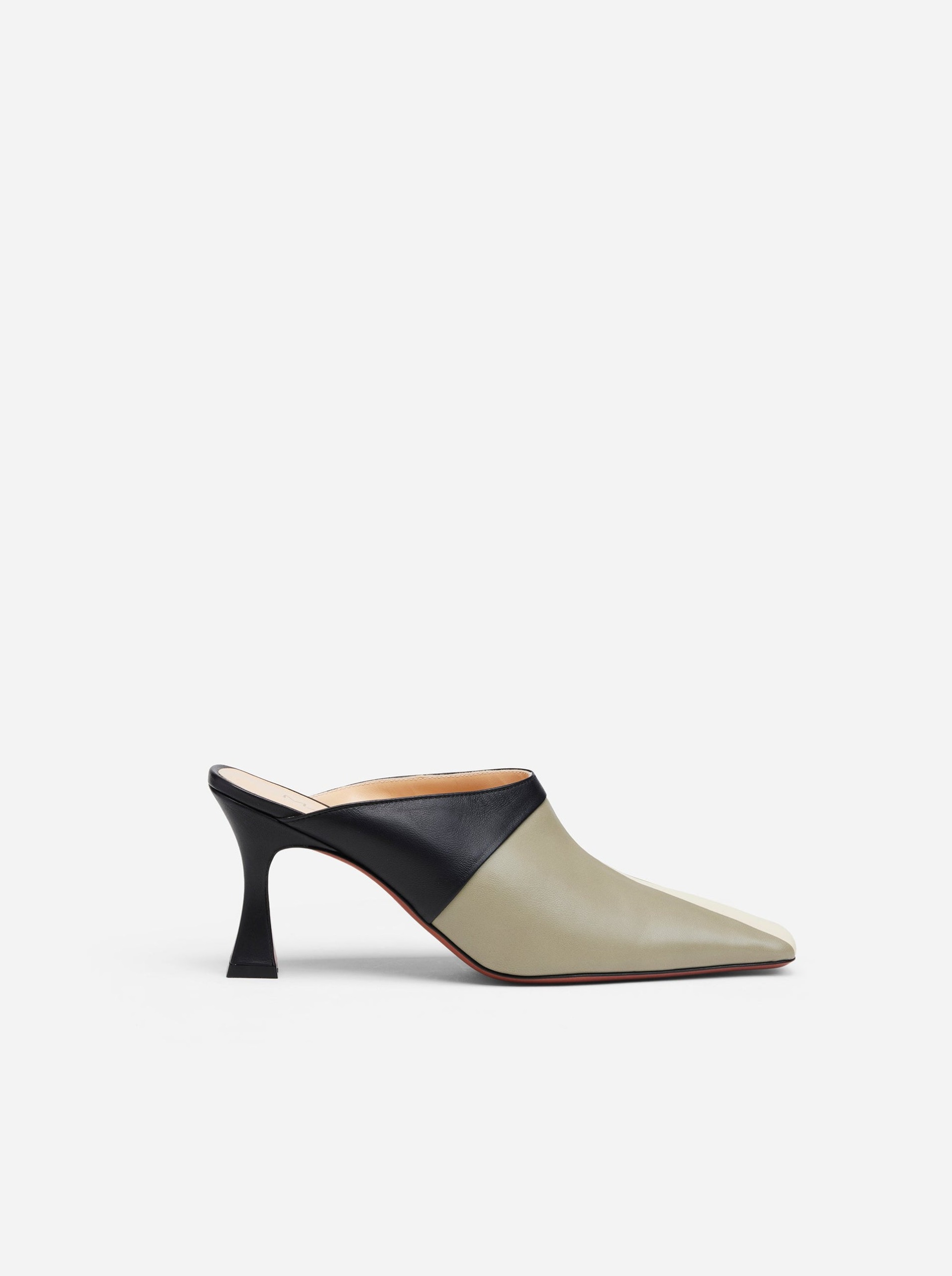 Xx Mules Vanilla & Dusty Green & Black - 36