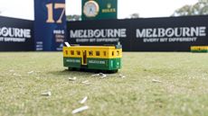 A tee marker at the Australian Open 