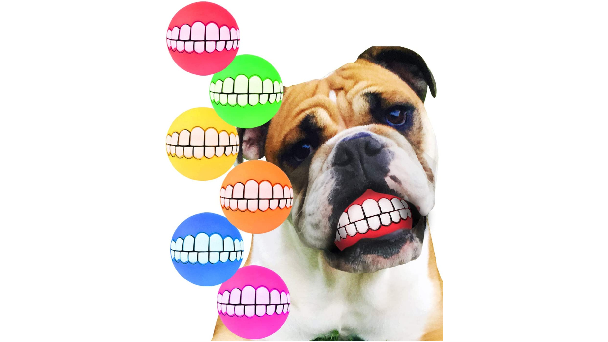 Hawwwy Funny Dog Teeth Ball