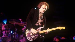 Billy Corgan of Smashing Pumpkins performing at Lollapalooza '94 at Downing Stadium on Randall's Island, New York City on August 6, 1994.