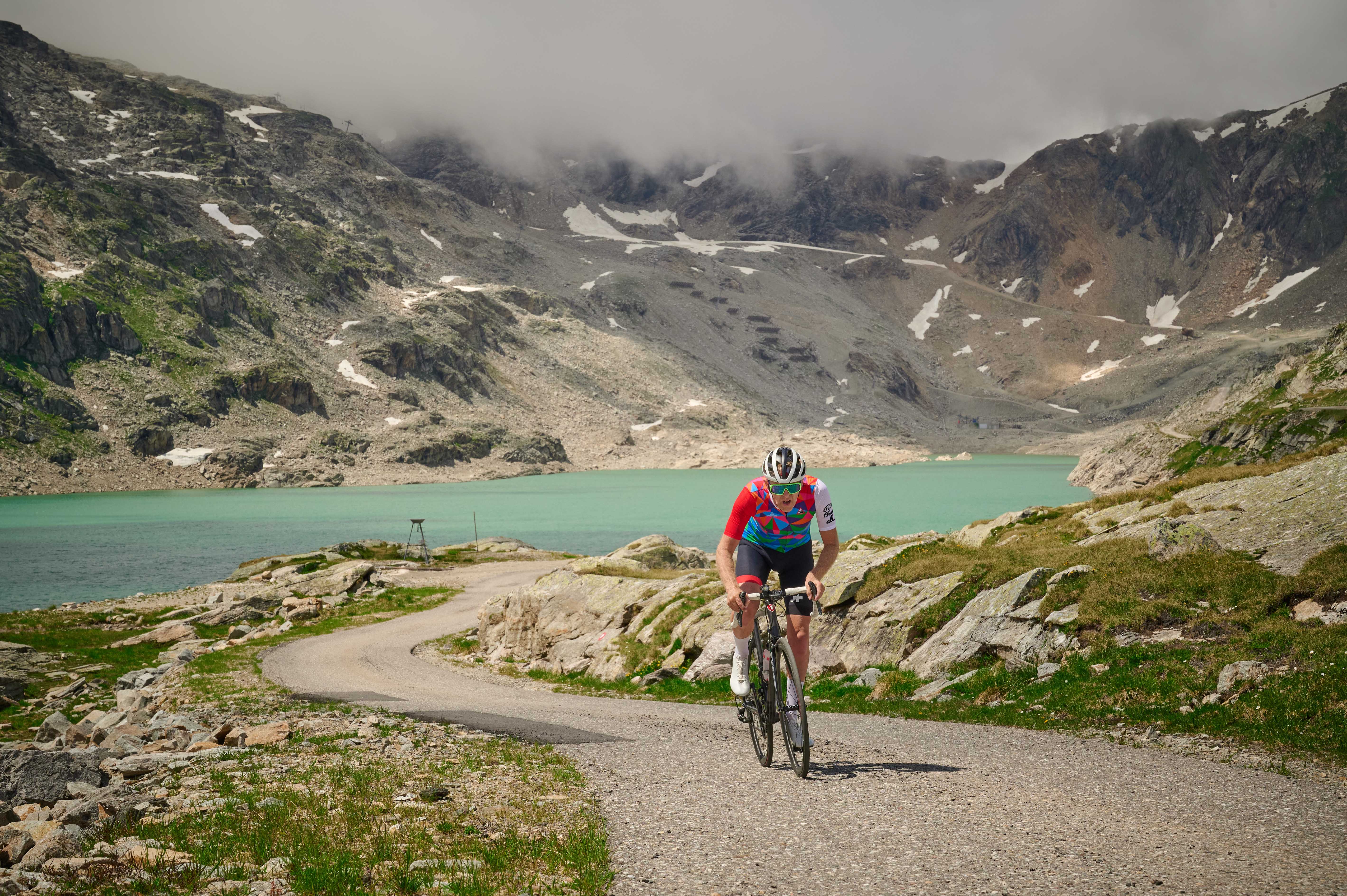Simon Warren riding in the Austrian Alps