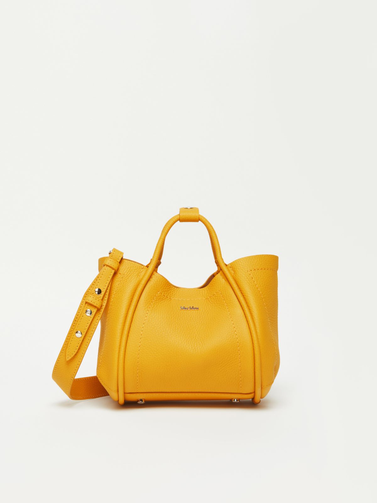 Extra-Small Leather Marine Bag With Deerskin Print - Drummedmarinexs