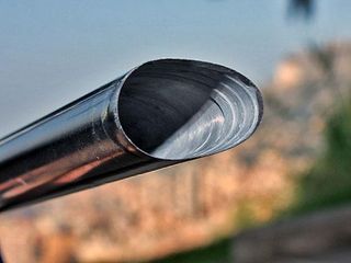 The stepped male end joins to a similarly profiled female end.