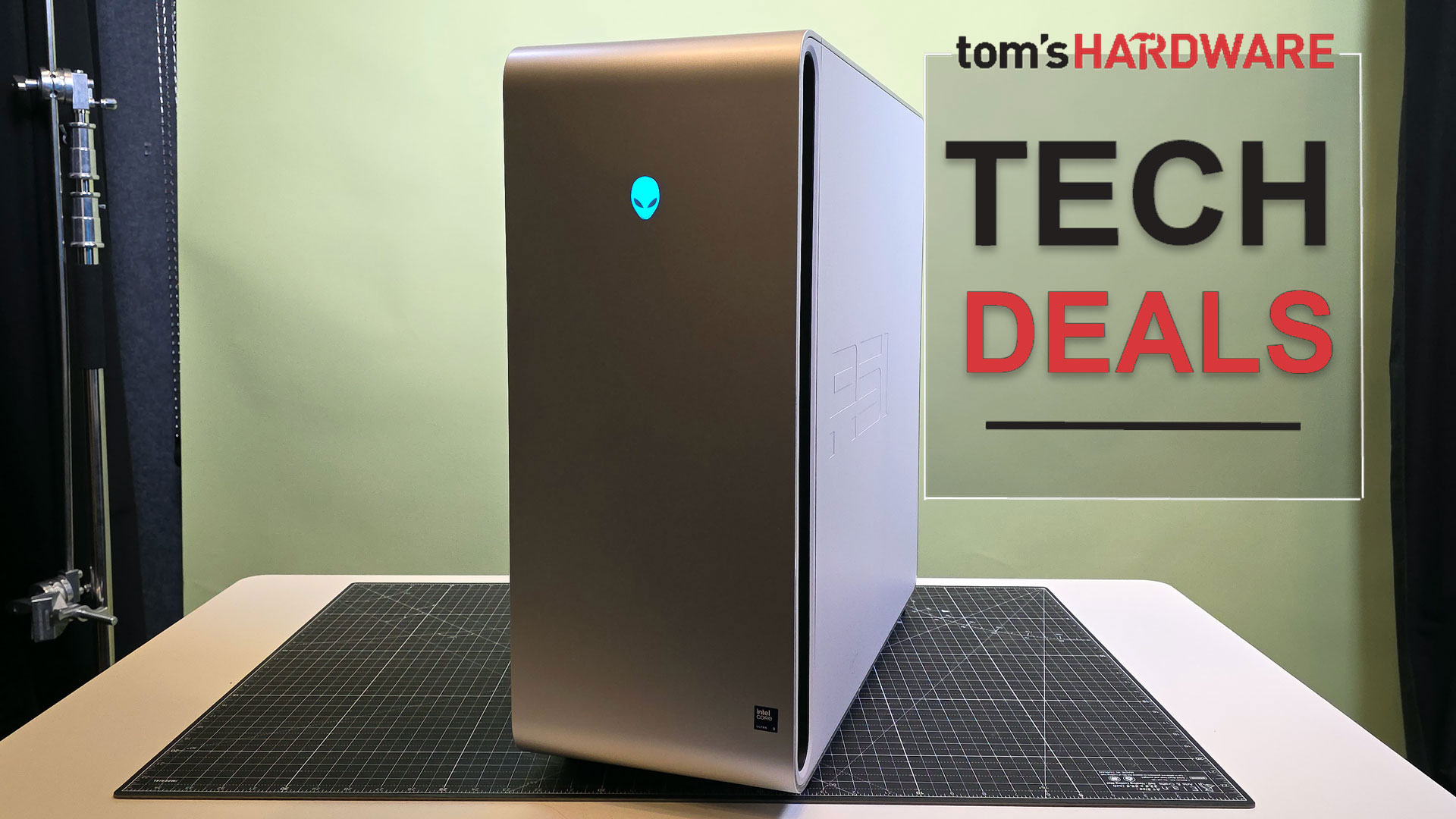 Alienware Area-51 gaming desktop on a desk.