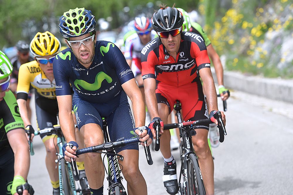 Jesus Herrada (Movistar Team) leading the breakaway