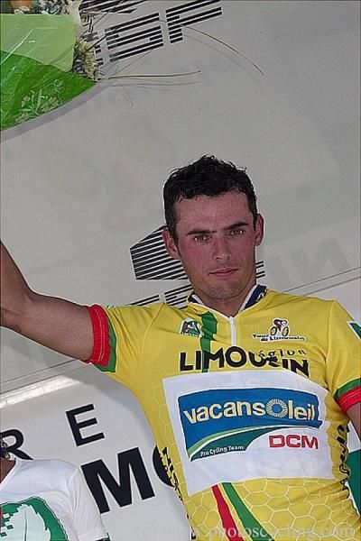 Bj&ouml;rn Leukemans (Vacansoleil-DCM) earned the leader's yellow jersey after his victory on the opening stage.