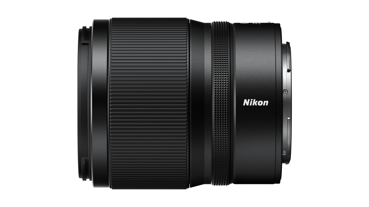 Nikon Nikkor Z 35mm f/1.4 lens against a white background
