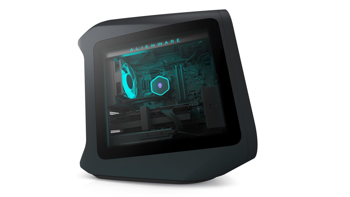 Alienware Aurora 25th anniversary PC showing side panel