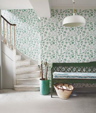 staircase ideas: staircase wallpaper ideas