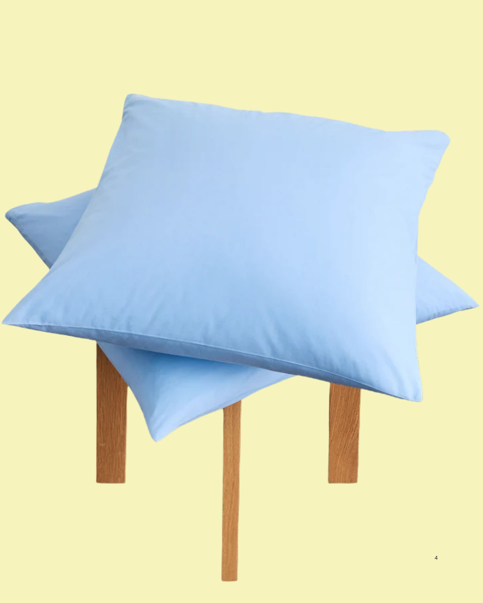 Bed Threads, Sky 100% Organic Cotton European Pillowcases (set of Two)