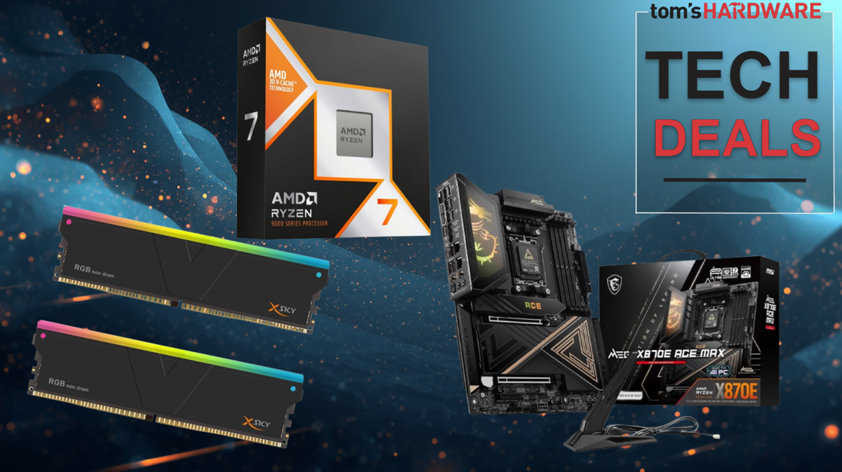Get 32GB of DDR5 RAM for an effective price of $101 thanks to this Newegg AM5 bundle — buy a 9850X3D, premium MSI X870E Max motherboard, and 32GB of V-Color RAM for $1,278.99