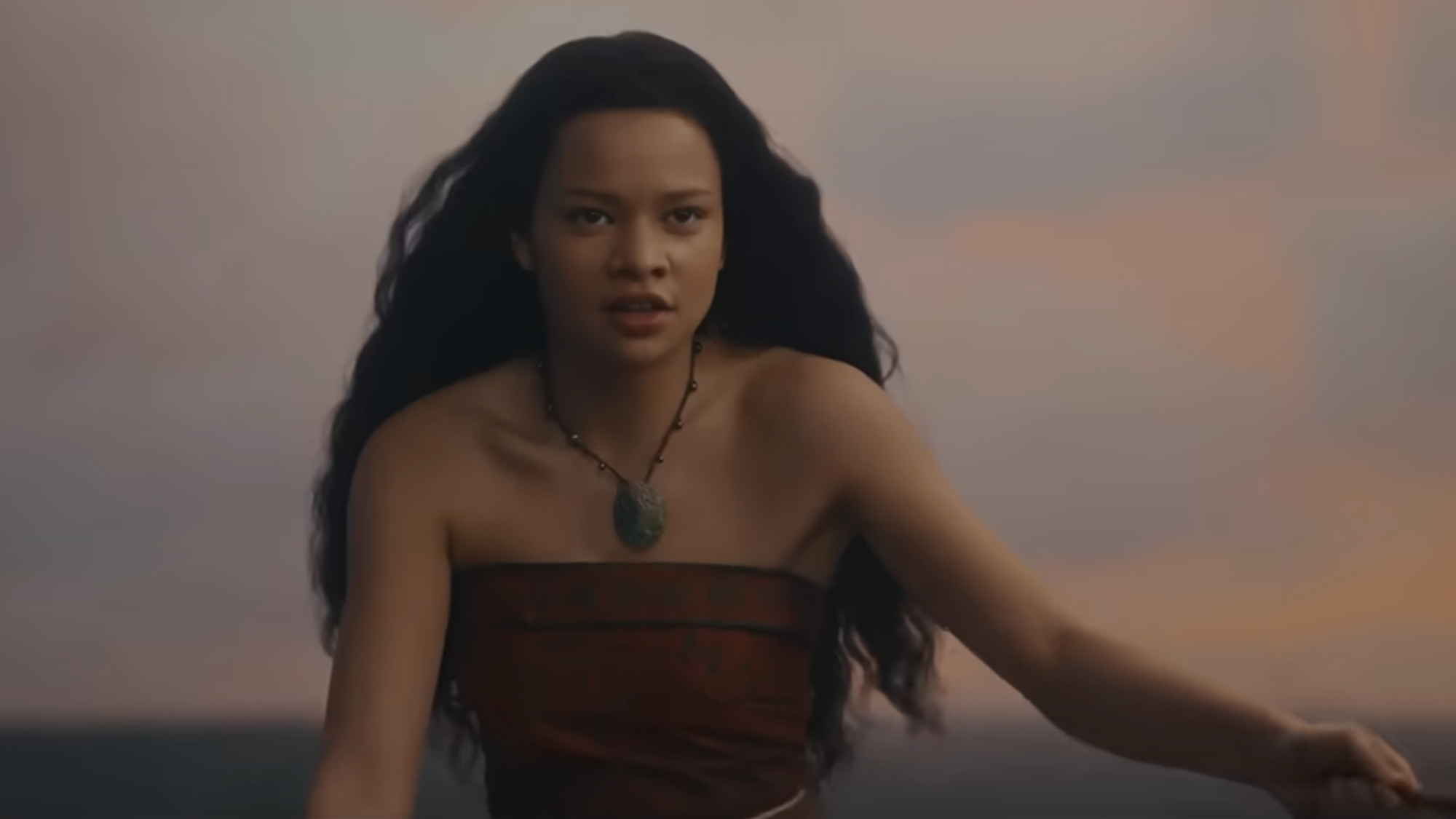 Moana (Catherine Laga'aia) looks ahead in Moana.