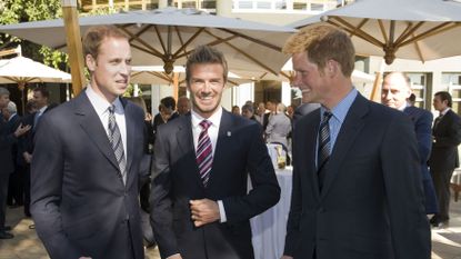 johannesurg june 19 n0 publication in uk media for 28 days prince william, prince harry and david beckham attend a reception for fifa officials on behalf of the english football association in honour of the 2010 football fifa world cup on june 19, 2010 in johannesburg, south africa photo by samir husseinwireimage