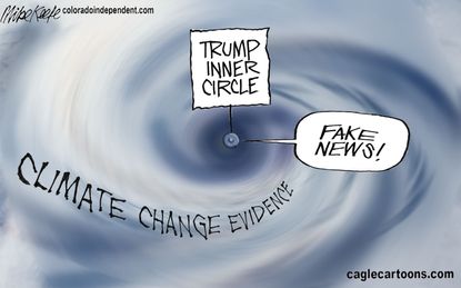U.S. Hurricanes climate change UN climate report Trump fake news