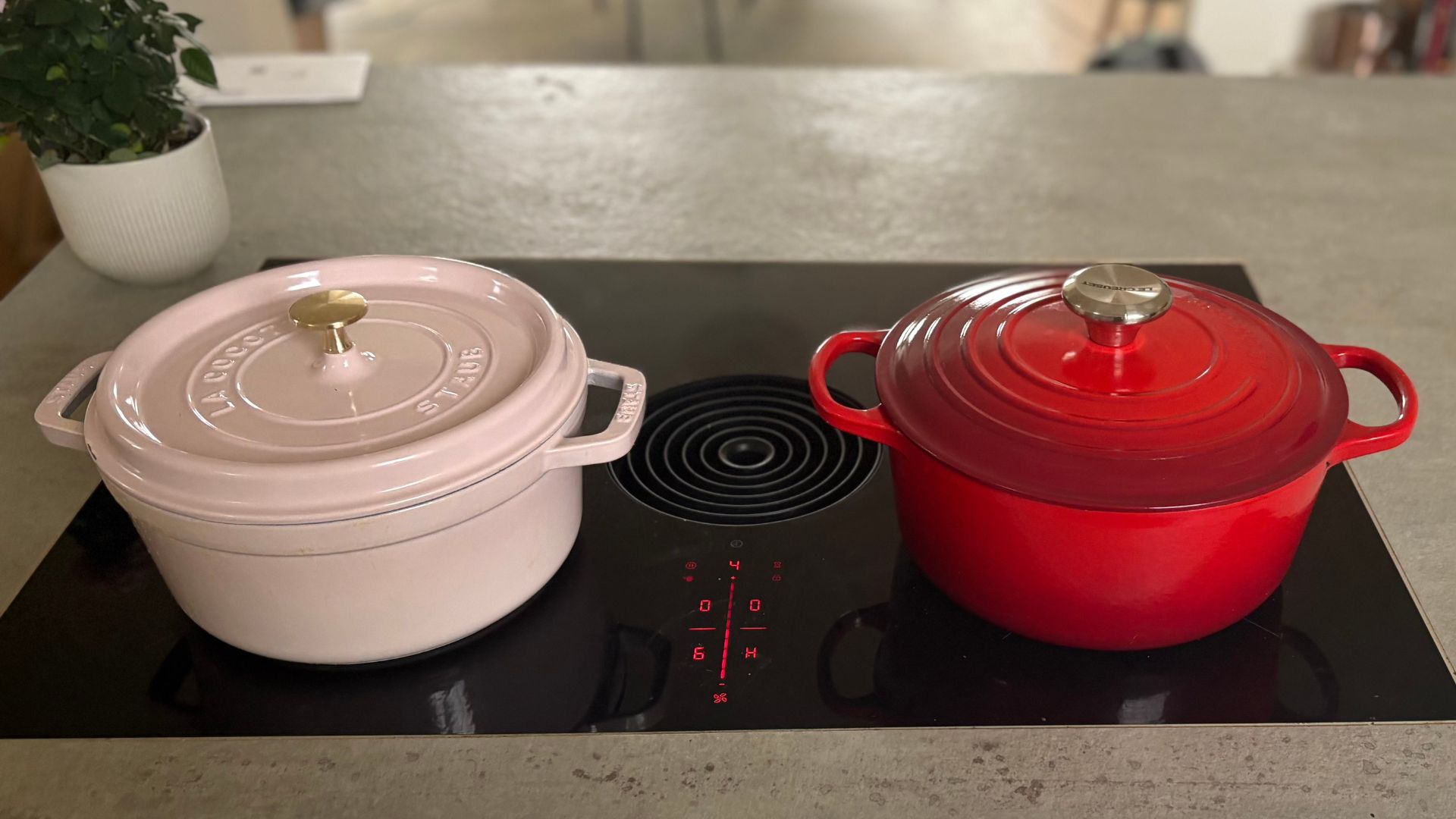 Le Creuset Round Casserole Dish with the Staub Round Cocotte