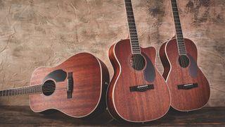 Trio of Fender acoustic guitars