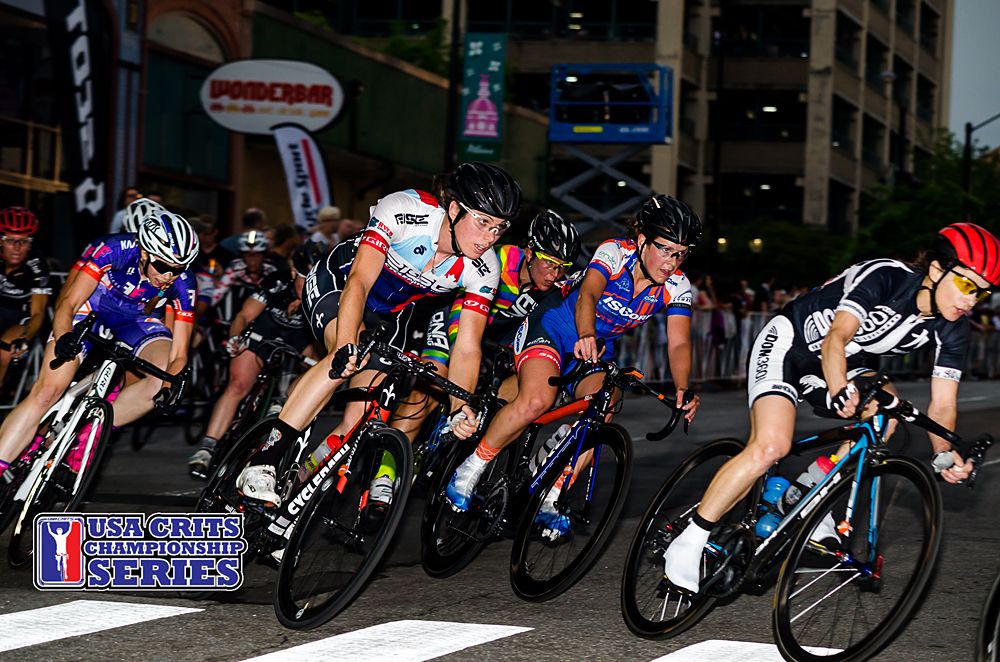The peloton all together at Athens Twilight