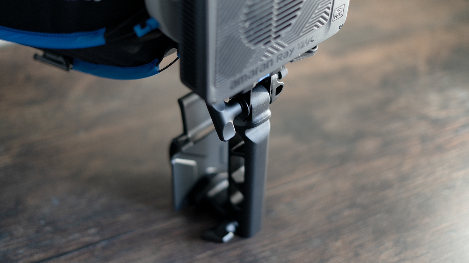 An Amaran Ray 120c portable video light