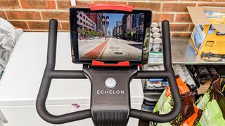 Echelon Ex-3 Smart Connect Bike set up in home spare room