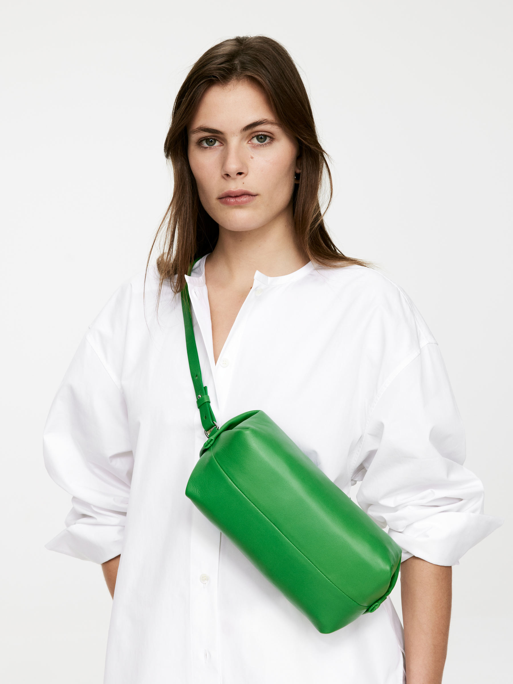 Leather Crossbody Bag – Bright Green – Women – Arket Gb