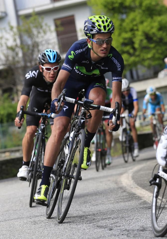 Benat Intxausti (Movistar) in action during stage 16 at the Giro