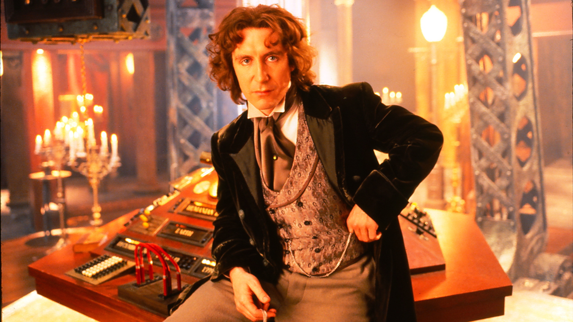 Screenshot from the 1996 TV movie "Doctor Who" starring Paul McGann, Daphne Ashbrook, and Eric Roberts.