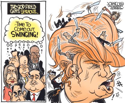 Political cartoon GOP Trump GOP 2016