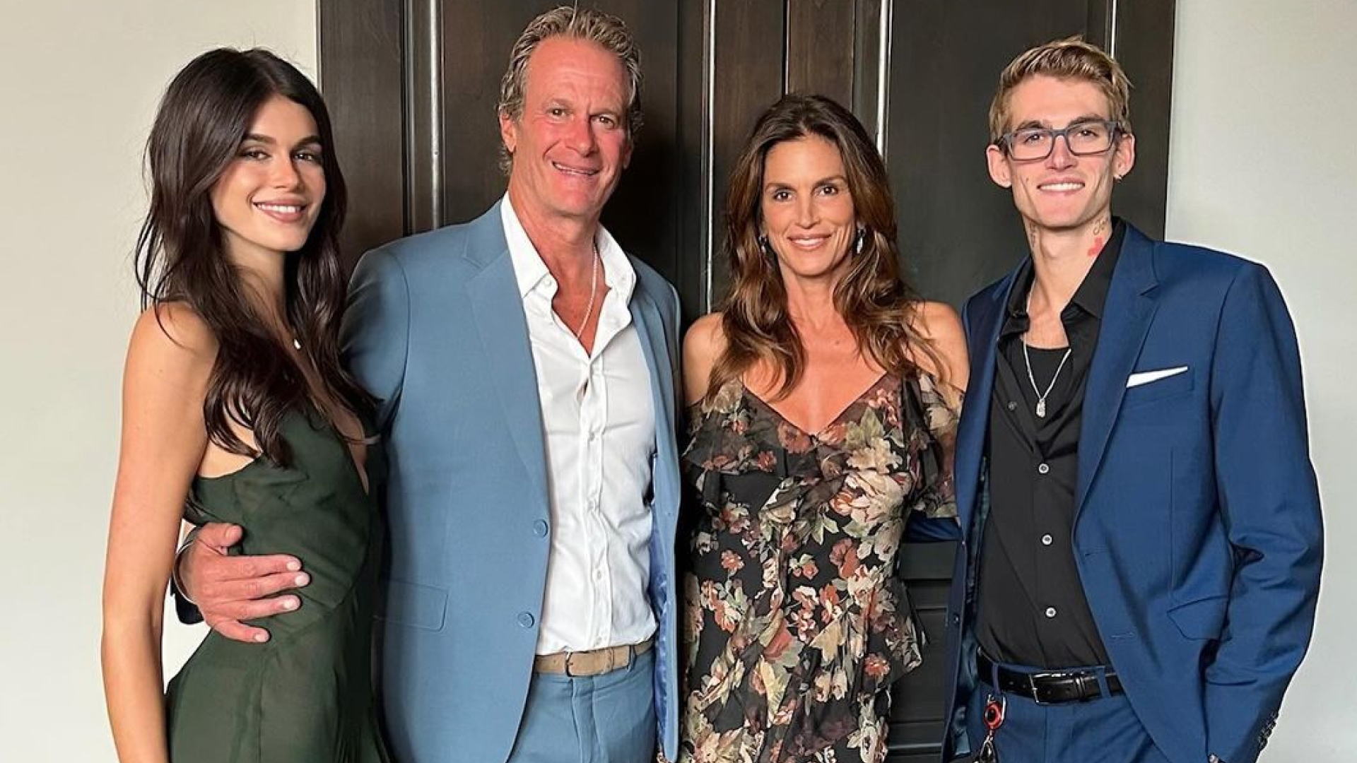 Cindy Crawford and Kaia Gerber Bring Mother-Daughter Coordination to  Elegant Wedding Guest Dresses | Marie Claire
