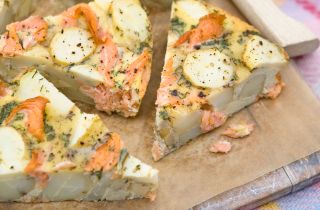 Canned salmon recipes: Salmon and potato tortilla