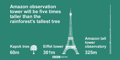 Observation tower in the Amazon rainforest will monitor climate change