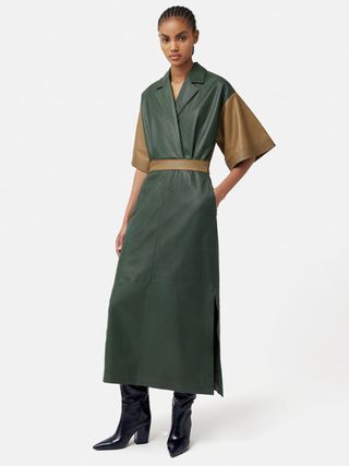 ROKSANDA Leather Dress | Khaki