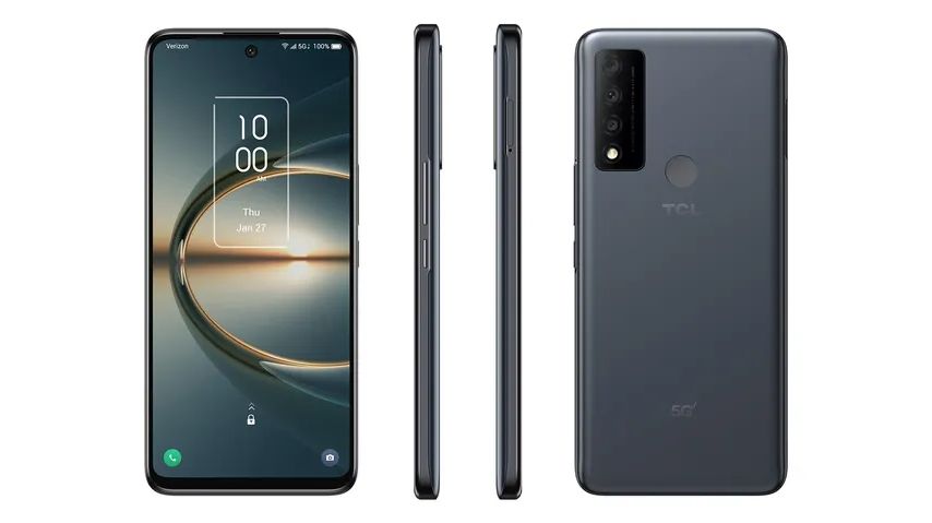 A TCL 30 V 5G from front, back and sides