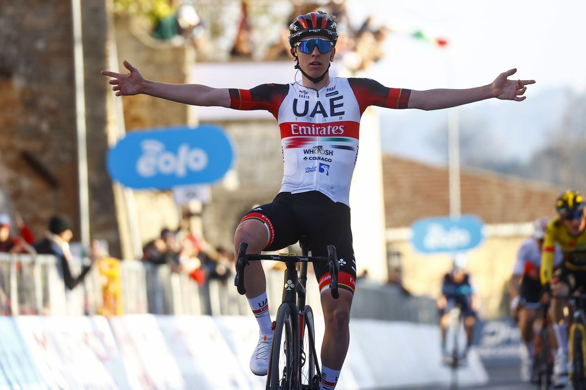 Tirreno Adriatico 2022 - 57th Edition - 4th stage Cascata delle Marmore - Bellante 202 km - 10/03/2022 - Tadej Pogacar (SLO - UAE Team Emirates) - photo Luca Bettini/SprintCyclingAgency&Acirc;&copy;2022