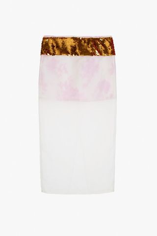 Sequin Organza Skirt