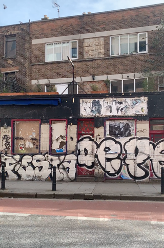 Tarek Merlin's next films will include the Joiners Arms in Shoreditch, see here boarded up