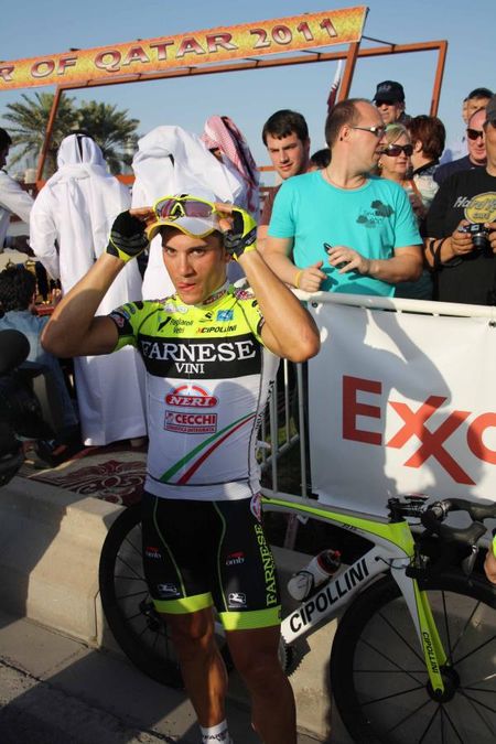 Andrea Guardini (Farnese-Neri) after the finish.