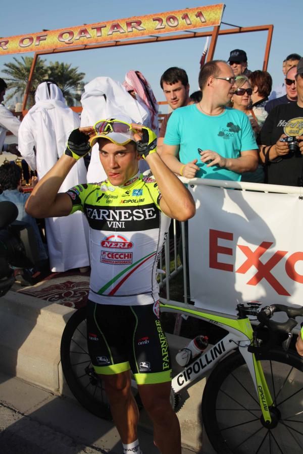 Andrea Guardini (Farnese-Neri) after the finish.