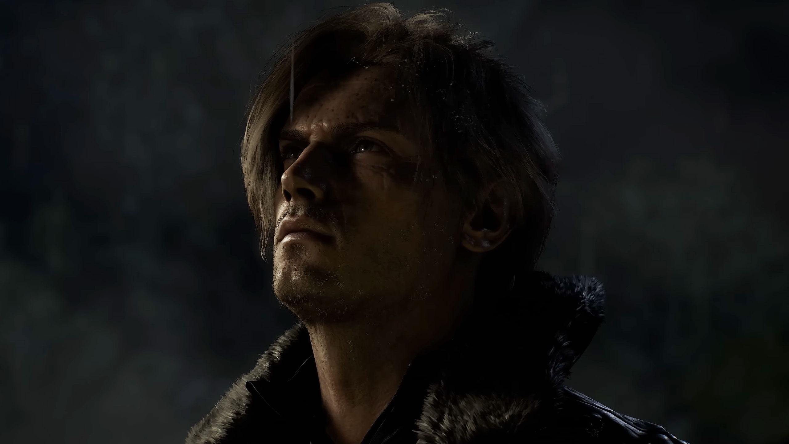 Leon Kennedy in Resident Requiem trailer. He looks older with more wrinkles and facial hair. 