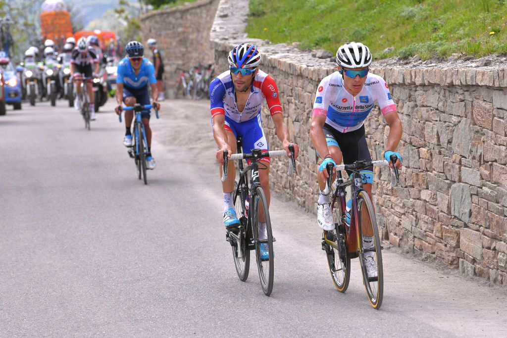 Miguel Lopez and Thibaut Pinot lead the chase