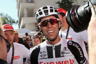 Michael Matthews after winning stage 14 at the Tour de France