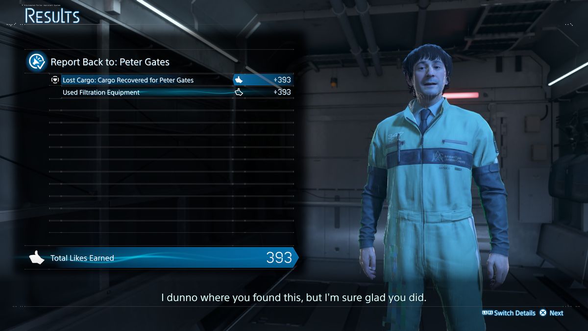 Death Stranding 2 Magellan Evaluation - Before fast travel