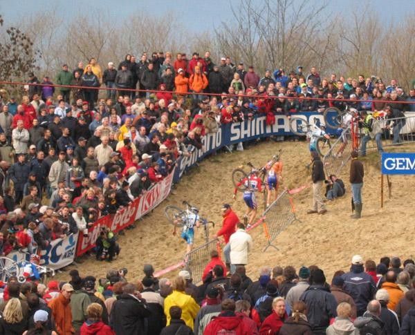 Tour de France organiser G&eacute;o Lef&egrave;vre organised an event known as a "cross cyclo-p&eacute;d&egrave;stre" in 1903 in Ville d'Avray, just outisde of Paris