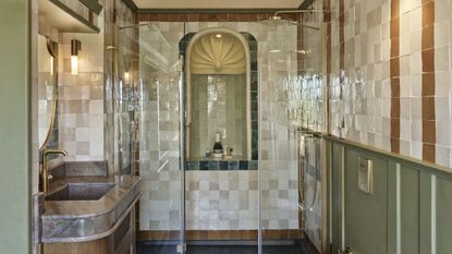 bathroom with zellige tiles