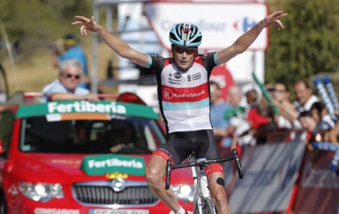 Chris Horner (Radioshack) gained valuable time with his late-attack