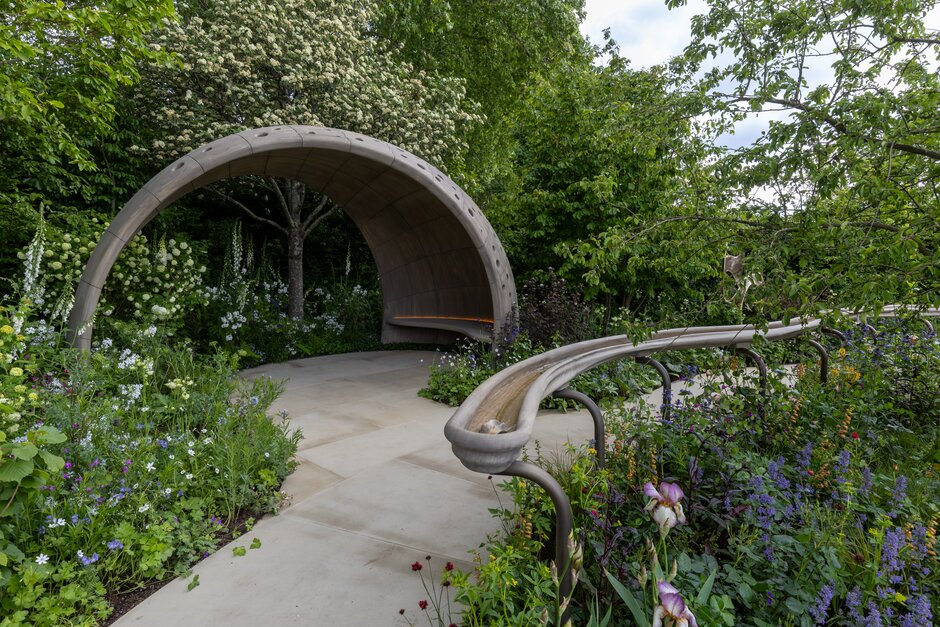 Parkinson&rsquo;s UK &ndash; A Garden for Every Parkinson&rsquo;s Journey. Designed by Arit Anderson. Show Garden. RHS Chelsea Flower Show 2026. Site no. 320